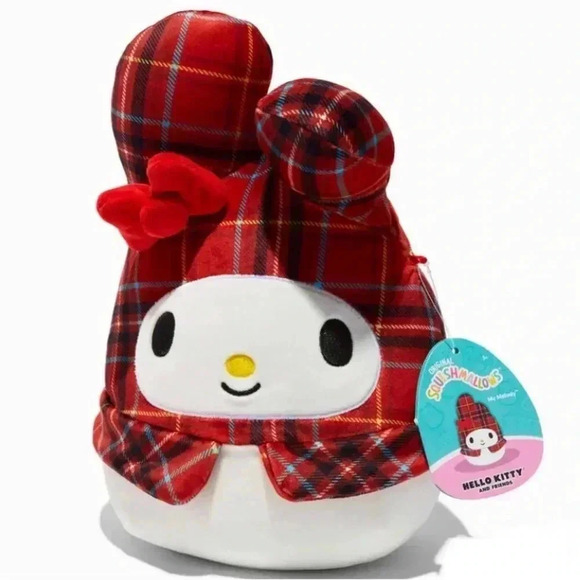 🆕My Melody Plaid Squishmallows Plushie 8"🆕 - Picture 2 of 7